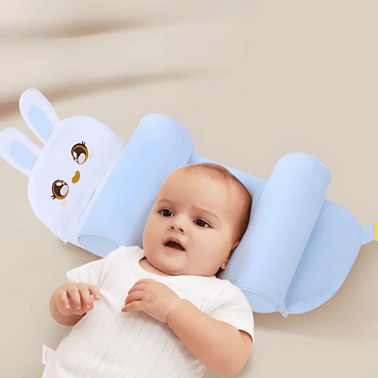 Baby Head Shaping Pillow – Prevent Flat Head Syndrome | Soft & Breathable Newborn Pillow