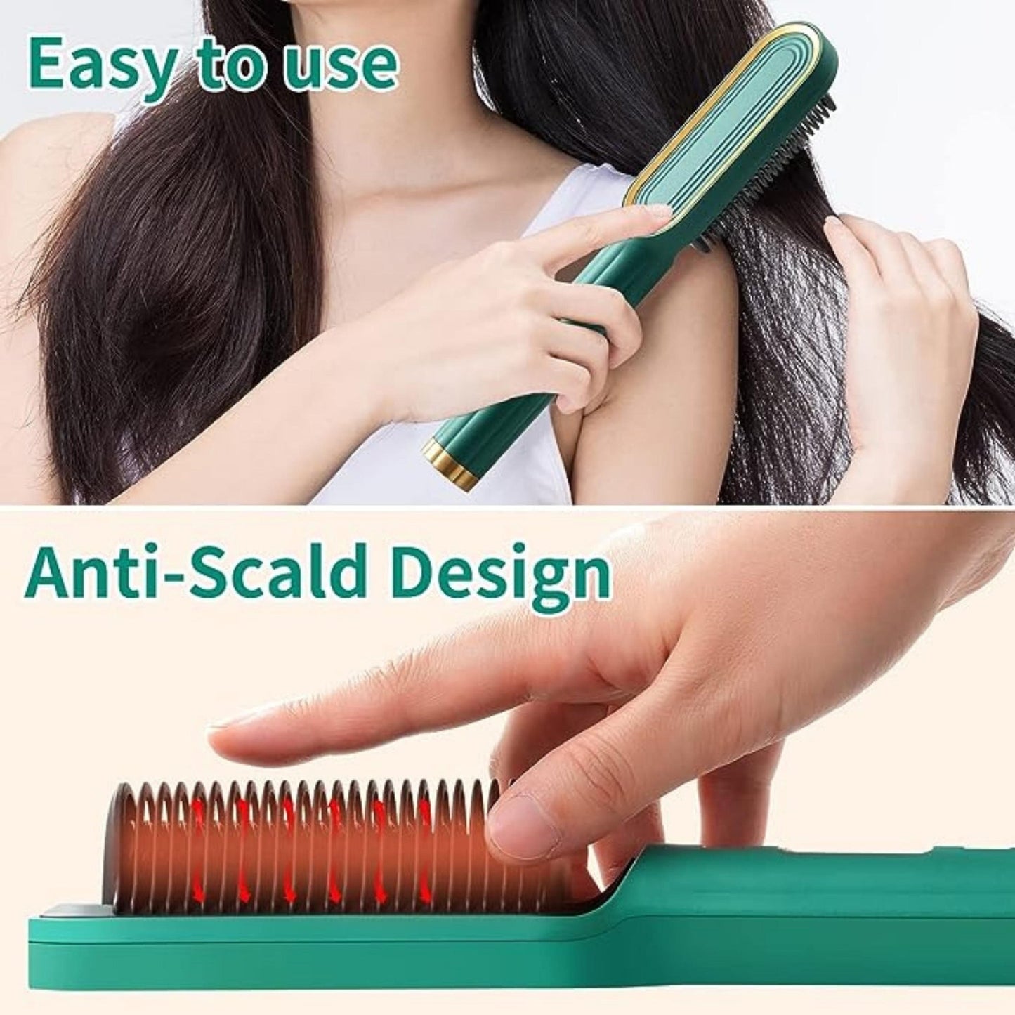 Hair Straightener Brush Set Comb Hair Curly Detangling Brush