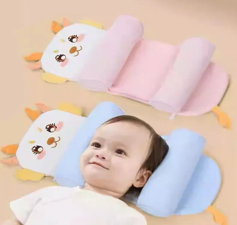Baby Head Shaping Pillow – Prevent Flat Head Syndrome | Soft & Breathable Newborn Pillow