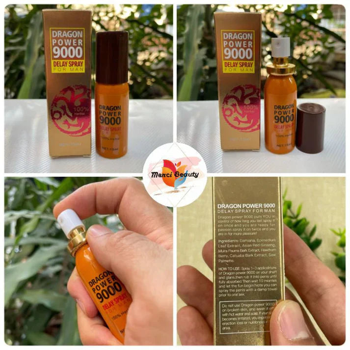 Dragon Power 9000 Delay Spray For Men 100% Herbal