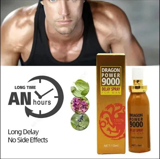 Dragon Power 9000 Delay Spray For Men 100% Herbal