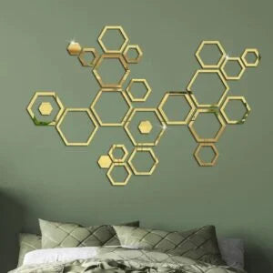 Wall Decoration Mirror (24 Pcs Set)