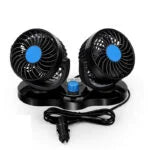 Car Double Head Fan 360 Degree Rotateable