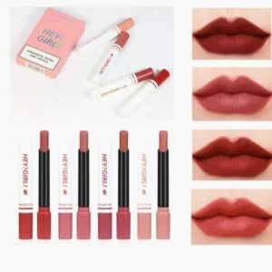 Heng Fang Hey Girl Cigratte Shape Lipstick 4 Shades In 1 Pack Lipglows (4 in 1)